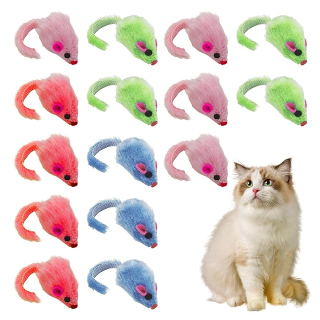 HDGSAFD 15 Divertidos Juguetes para Gatos, Interesantes Juguetes De Peluche para Gatos Y Ratones
