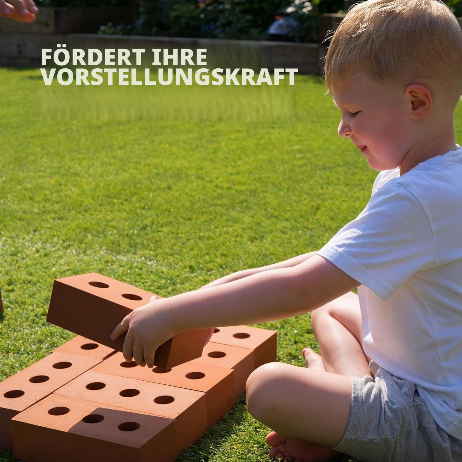 Bluecaps Schaumstoff-Bausteine, lebensgroß, realistisches Kinderbauspielzeug