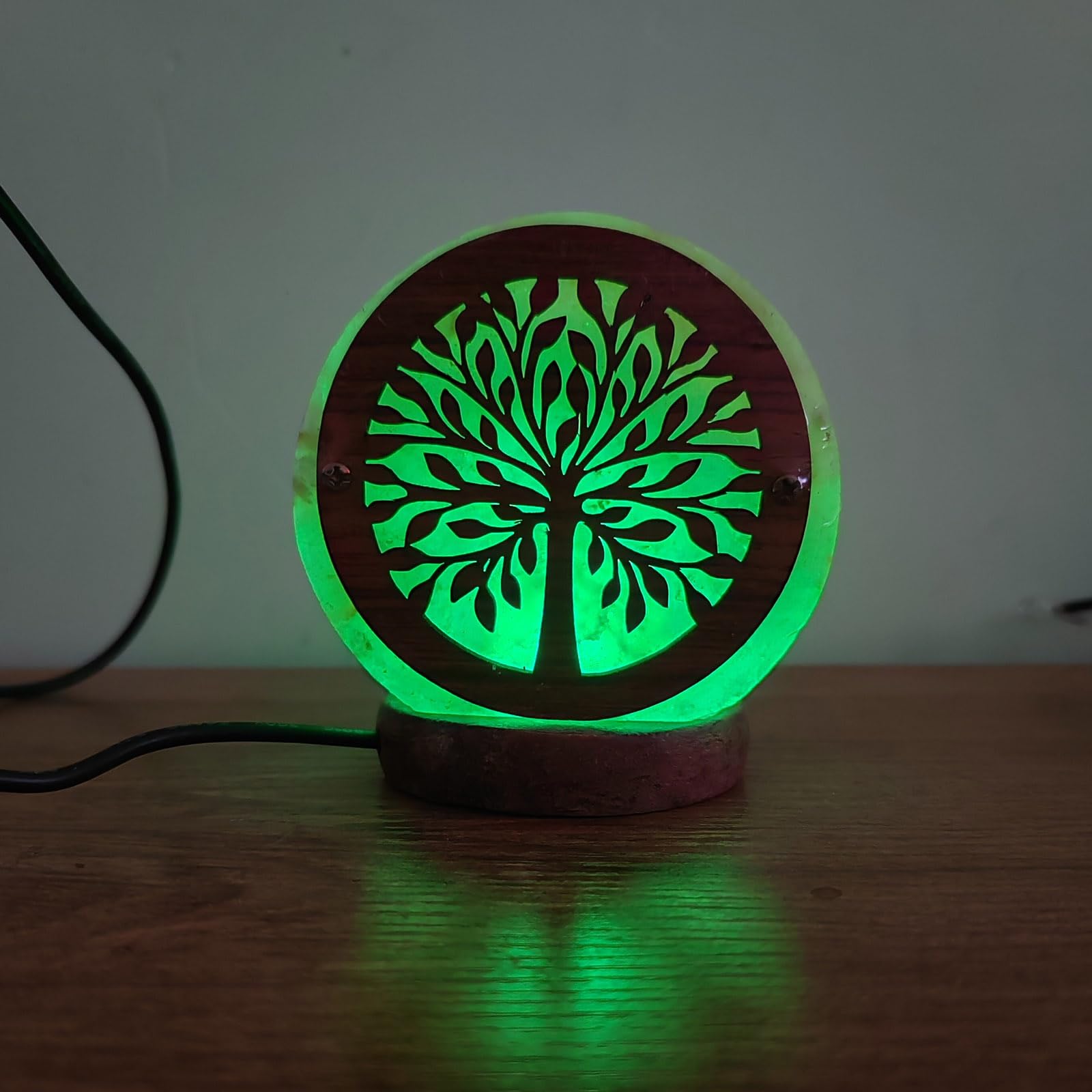 LED Nachtlicht Mit Sockel Kristall Salzstein Lampe Tisch Home Schlafzimmer Dekoration LED Atmosphären Lampe Für Innen Nachtnacht