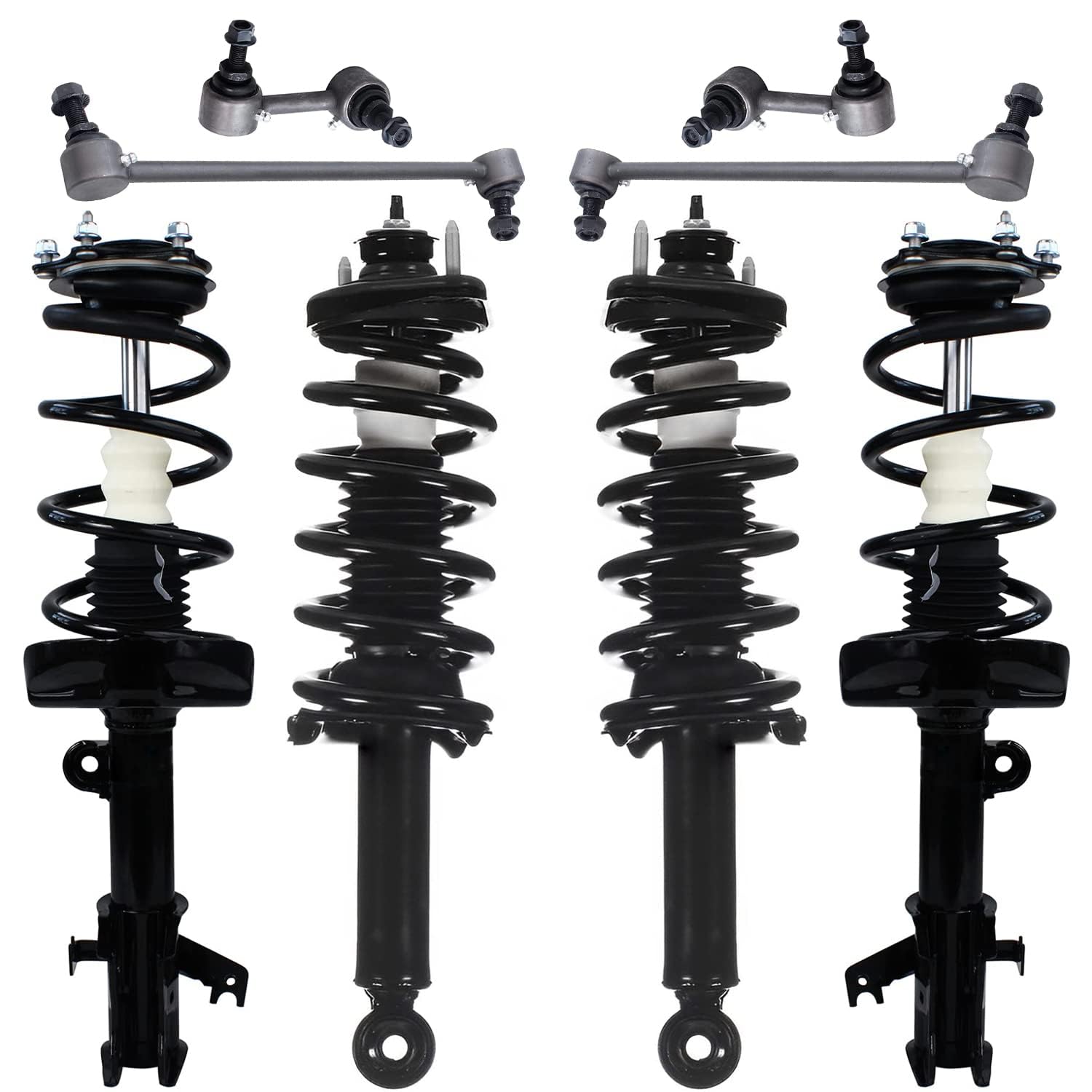Detroit Axle - FWD 8pc Struts Sway Bar Links for 2012 2013 2014 Honda CR-V