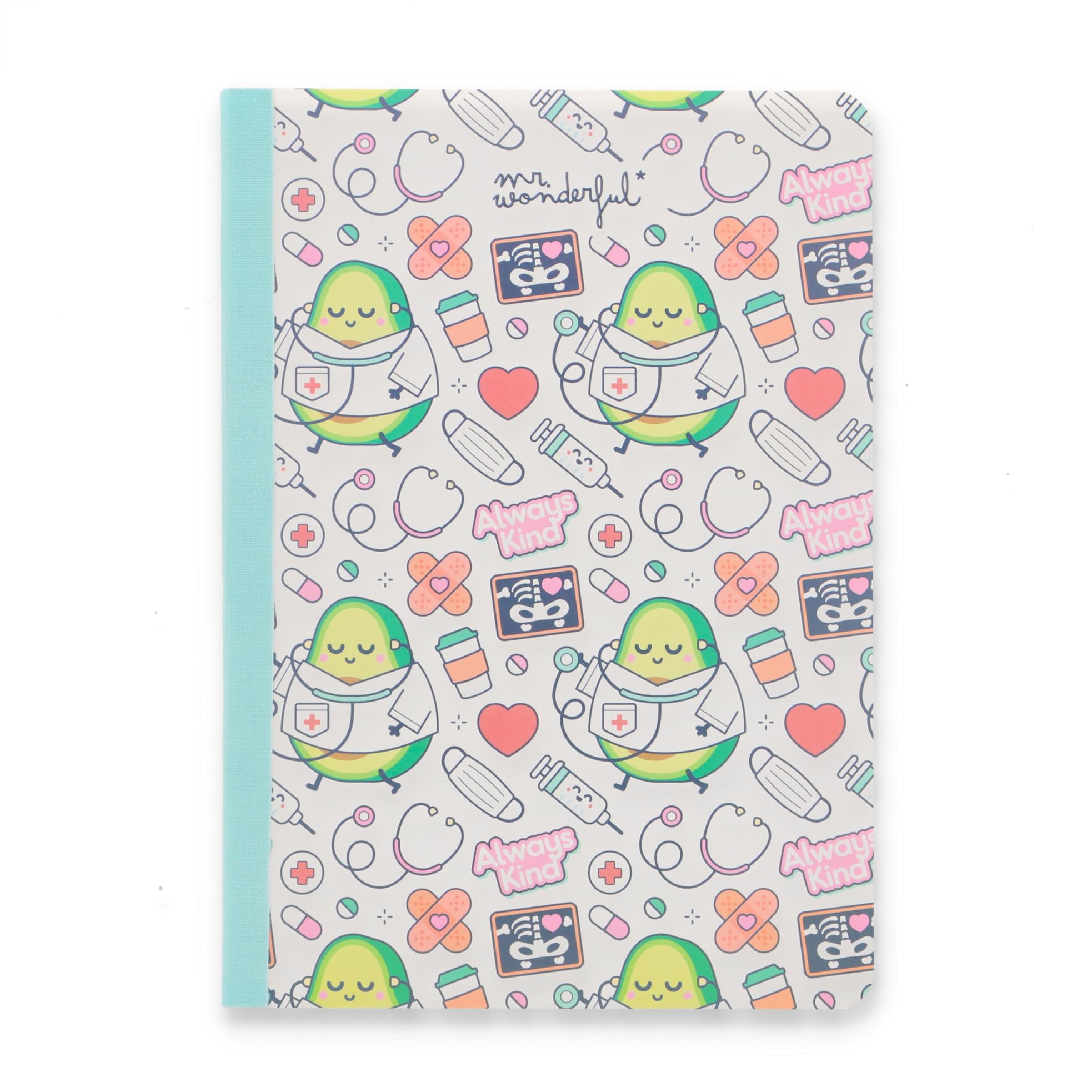 Mr Wonderful – Notebook A5 with Ruled Sheets – 160 Pages – Notebook – Always Kind – Stitched Binding