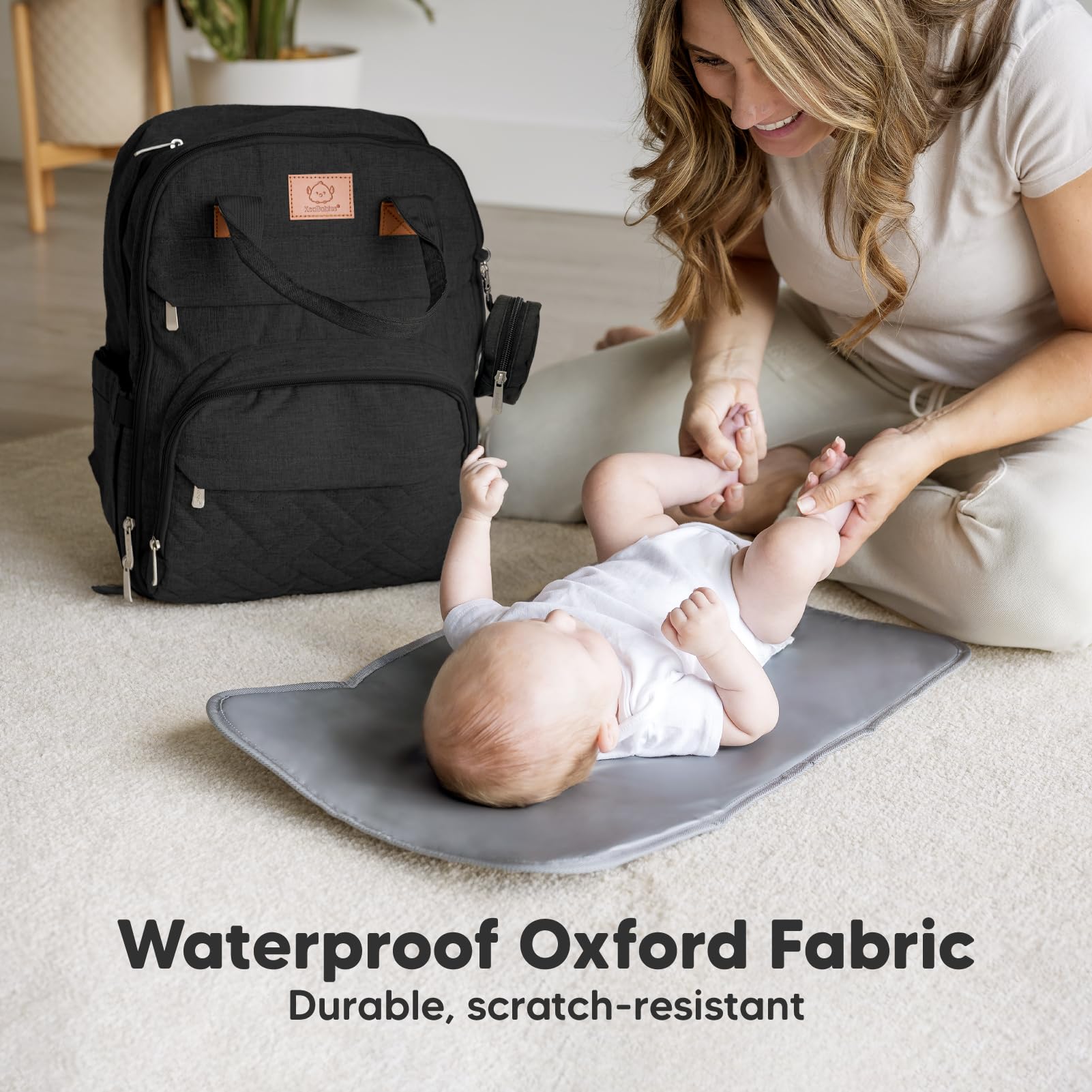 KeaBabies Borsa Fasciatoio Zaino - Borsa Fasciatoio con Materassino, Zaino Fasciatoio Grande, Borsa Fasciatoio Organizer per Passeggino, Borse Porta Bebè per Mamma, Papà
