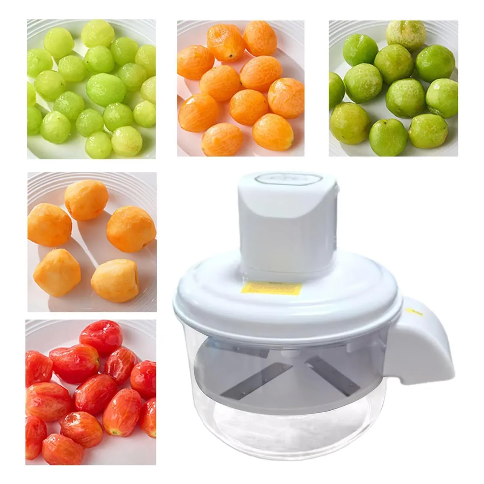 Strumento Portatile per sbucciare l ' Aglio Design in Acciaio Inossidabile per Uso Alimentare per Cucinare all ' Aperto Riunioni Famiglia Pelapatate con Motore Senza spazzole