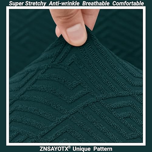 Miniatura 7 de ZNSAYOTX Fundas elásticas individuales para cojines de sofá, fundas de asiento de repuesto suave con patrón único, protector de muebles con parte