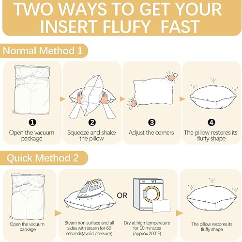 Miniatura 3 de OKBA Juego de 2 cojines decorativos de 16 x 16 pulgadas, con funda de algodón 100 %, para cama y sofá, almohadas decorativas para interiores y