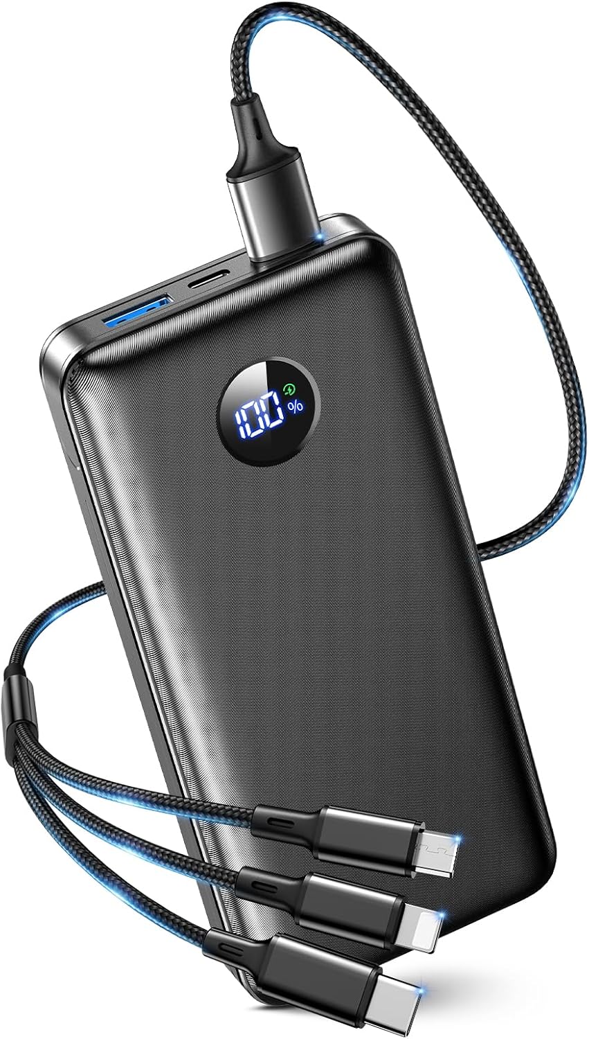 HEIBAS 60000mAh Portable Charger Battery Pack with 22.5W Fast Charging 3 USB-A & USB-C Output Ports, Concrete