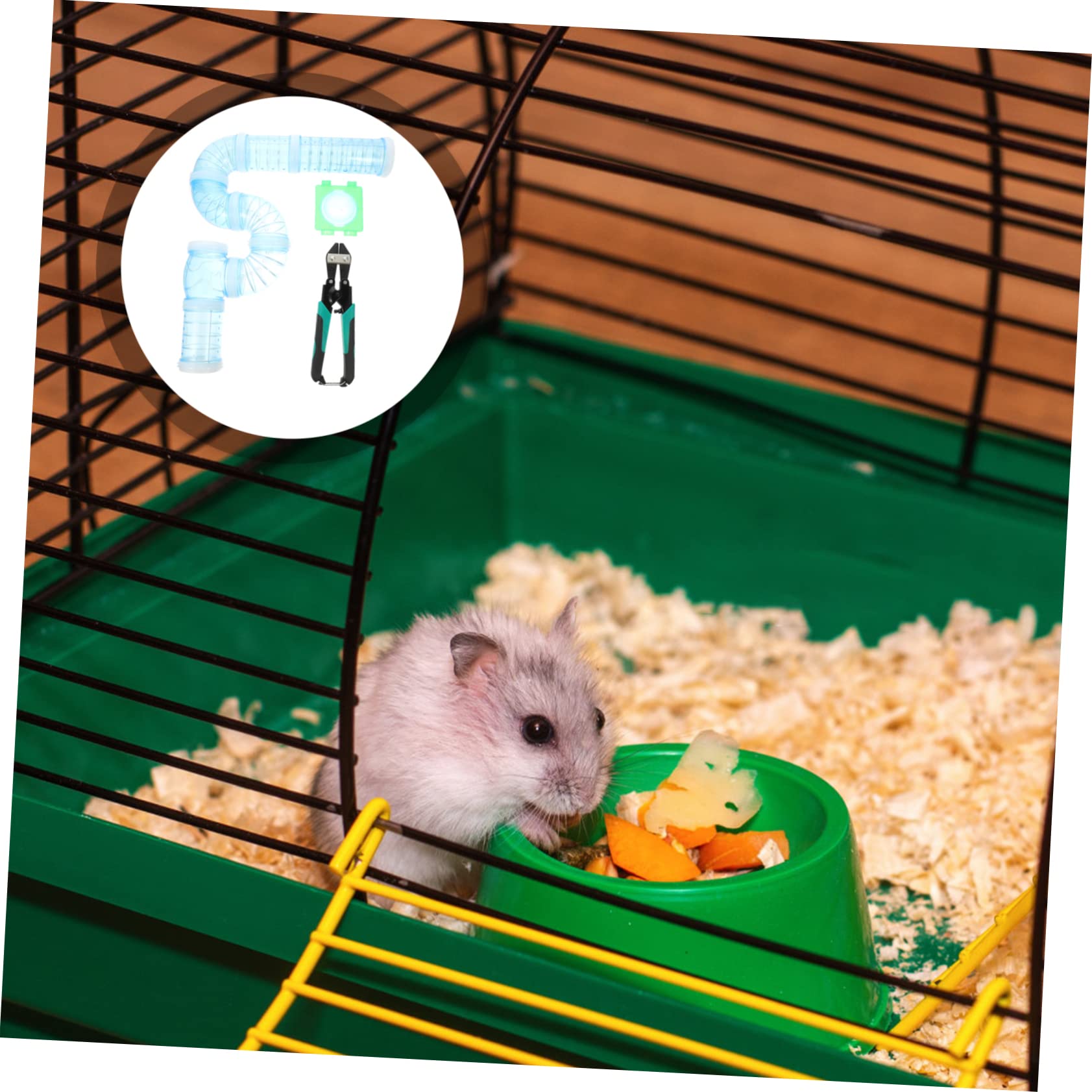 Hamsterkäfigtunnel aus Abs und Stahl Selbstgemacht Mazeröhren für Kleintiere Leicht zu Montieren und Lösen Außen Am Käfig