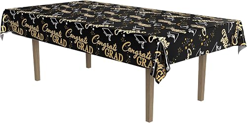 The Beistle Company Metallic Graduation Tablecover