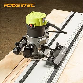 POWERTEC Router Guide Rail Adapter for Makita/Festool Track