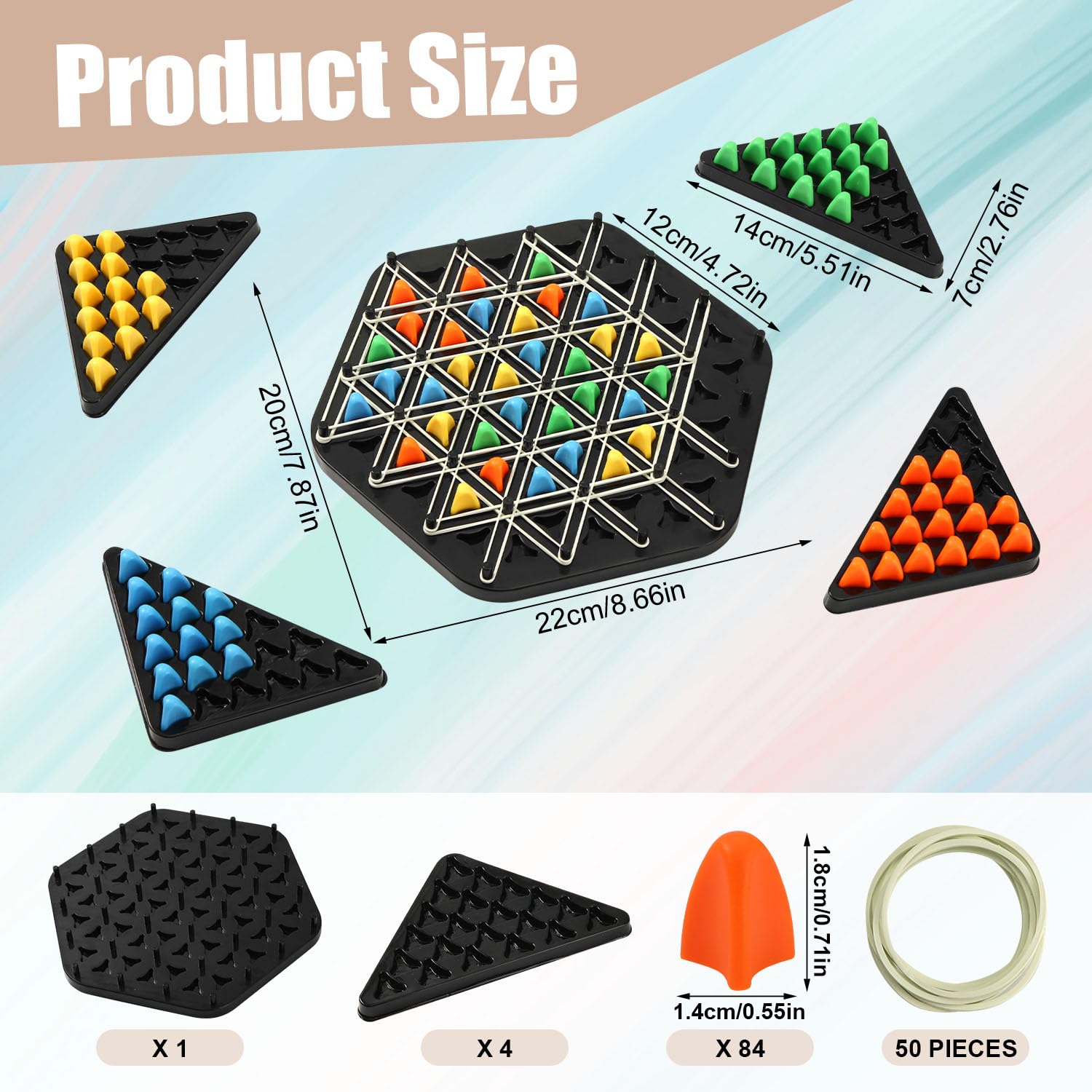 Jeu D'échecs Triangulaire - Triggle - Jeu De Société - 2 Joueurs Ou