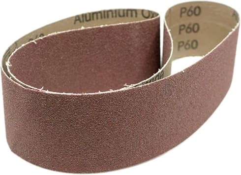 Benchmark Abrasives 2" x 36" Aluminum Oxide Sanding Belts for Grinding Deburring Polishing Rust Removal on Metal, Stainless Steel, and Carbon Steel, Use with Belt Disc Sander 6 Pack - 180 Grit