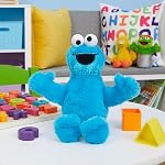 Sesame Street Friends 8-inch Cookie Monster Sustainable Plush Stuffed Animal