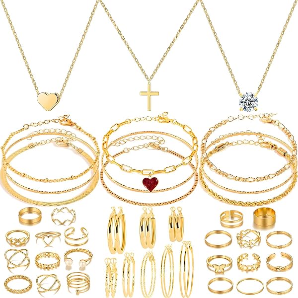 Golden Jewelry Set Review: A Budget-Friendly Gift Option for Women