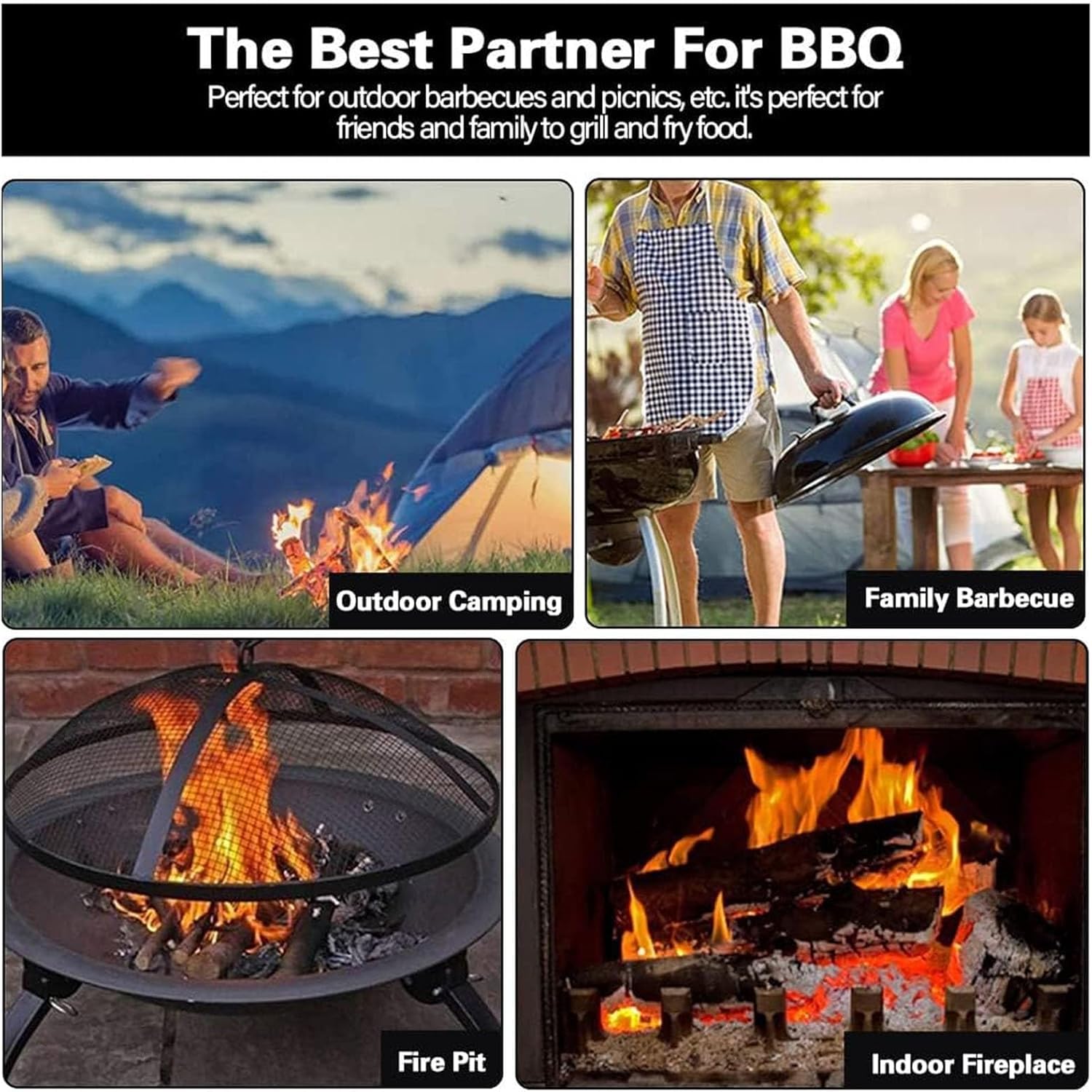 Handkurbel-Schmiedegebläse – robustes, manuelles Luftgebläse für Outdoor-Kochen, Feuerstarter und Grill, tragbares Design