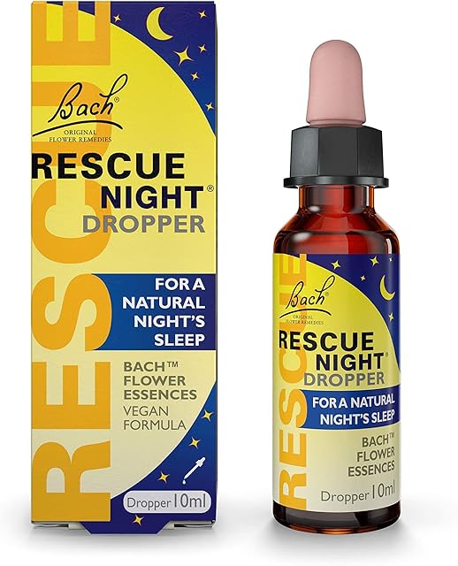 Nelsons Rescue Remedy Night Dropper, Flower Essences, For a Natural Night's Sleep, Emotional Wellness and Balance, Easy To Use Format 1 Dropper Bottle x 10 ml