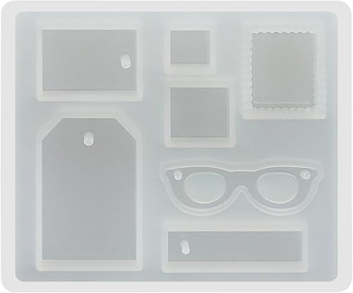 Miniatura 7 de Funshowcase Colgante de joyería de estilo francés con agujero de resina epoxi molde de silicona