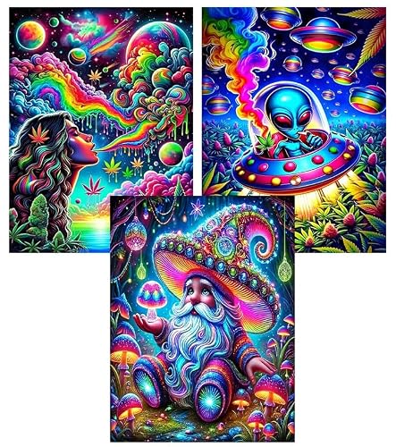 EIBEILI 3 Pack Diamond Art Kits for Adults,Diamond Painting for Wall Decor