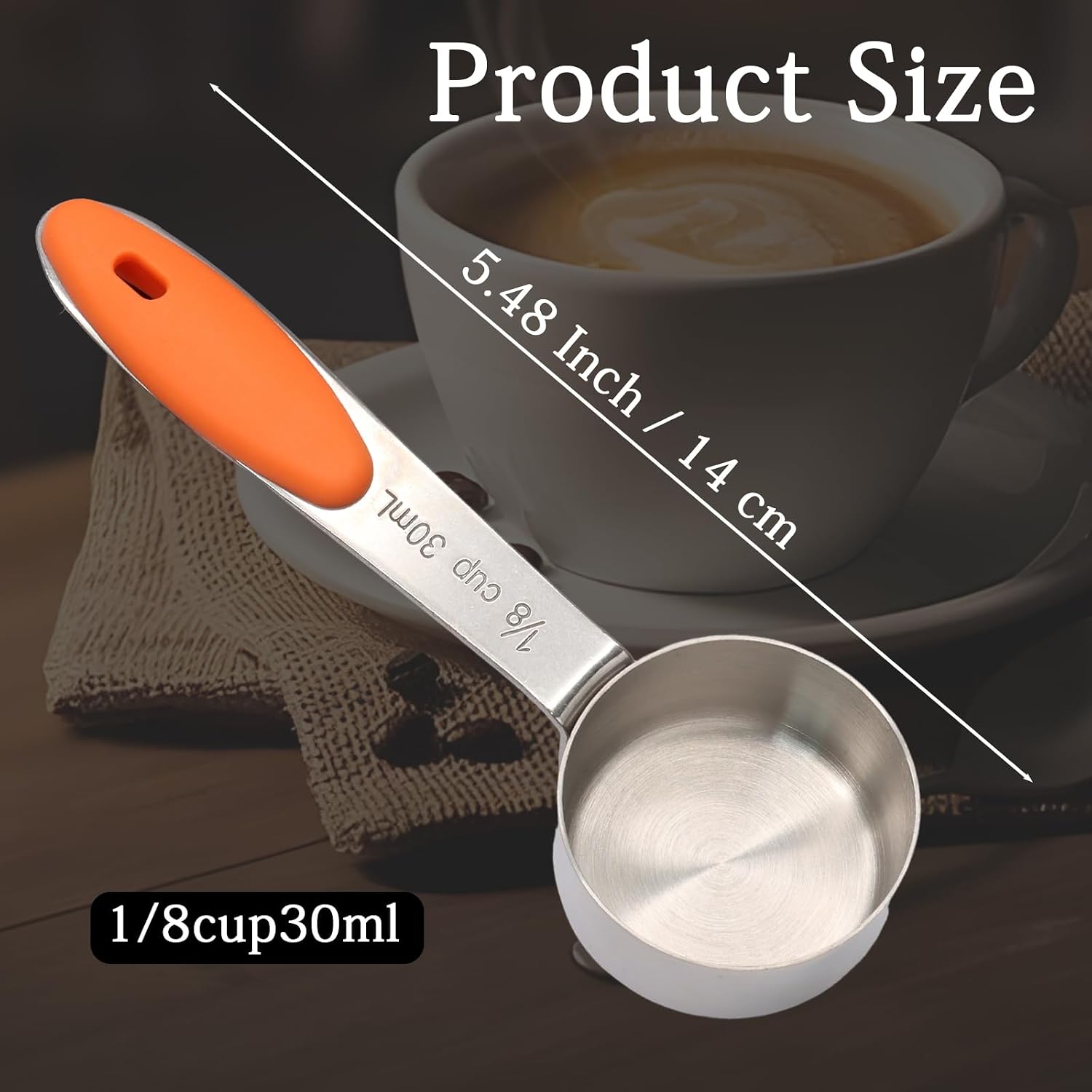 1/8 Cup Measuring Scoop, 2 Pcs, 30ml