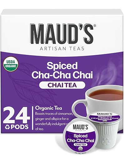 Vista 17 de MAUD'S - Paquete de Té Verde de Pasión Orgánico y Té English Breakfast Negro Orgánico, 48 unidades, Cápsulas Reutilizables de Porción Individual