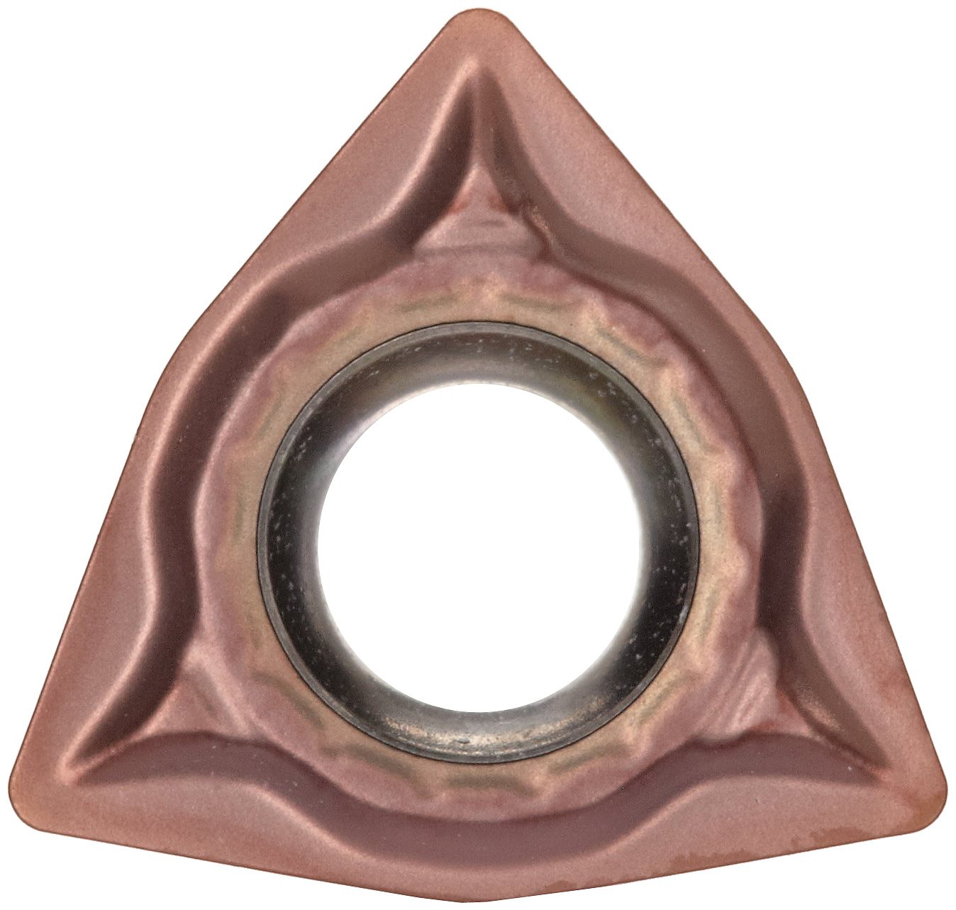 Sandvik Coromant CoroTurn 111 Carbide Turning Insert, WPMT, Trigon, MF Chipbreaker, GC1125 Grade, Multi-Layer Coating, WPMT 1.2(1)1-MF, 5/32" iC, 0.0157" Corner Radius (Pack of 10)