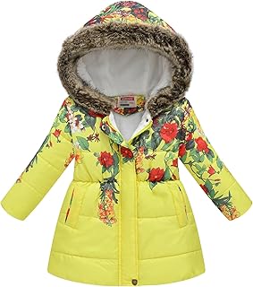 Abrigo de Invierno para Niñas con Capucha Manga Larga Grueso y Cálido Diseño Moda Paraks