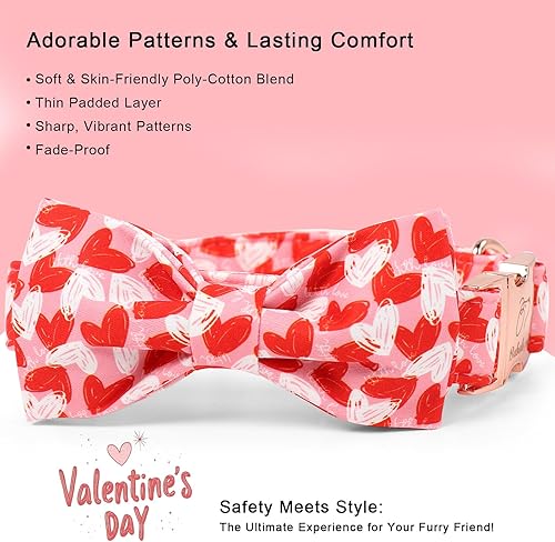 Miniatura 246 de Collar de perro con bandera estadounidense con pajarita, collar patriótico para perros pequeños, medianos y grandes, talla XS