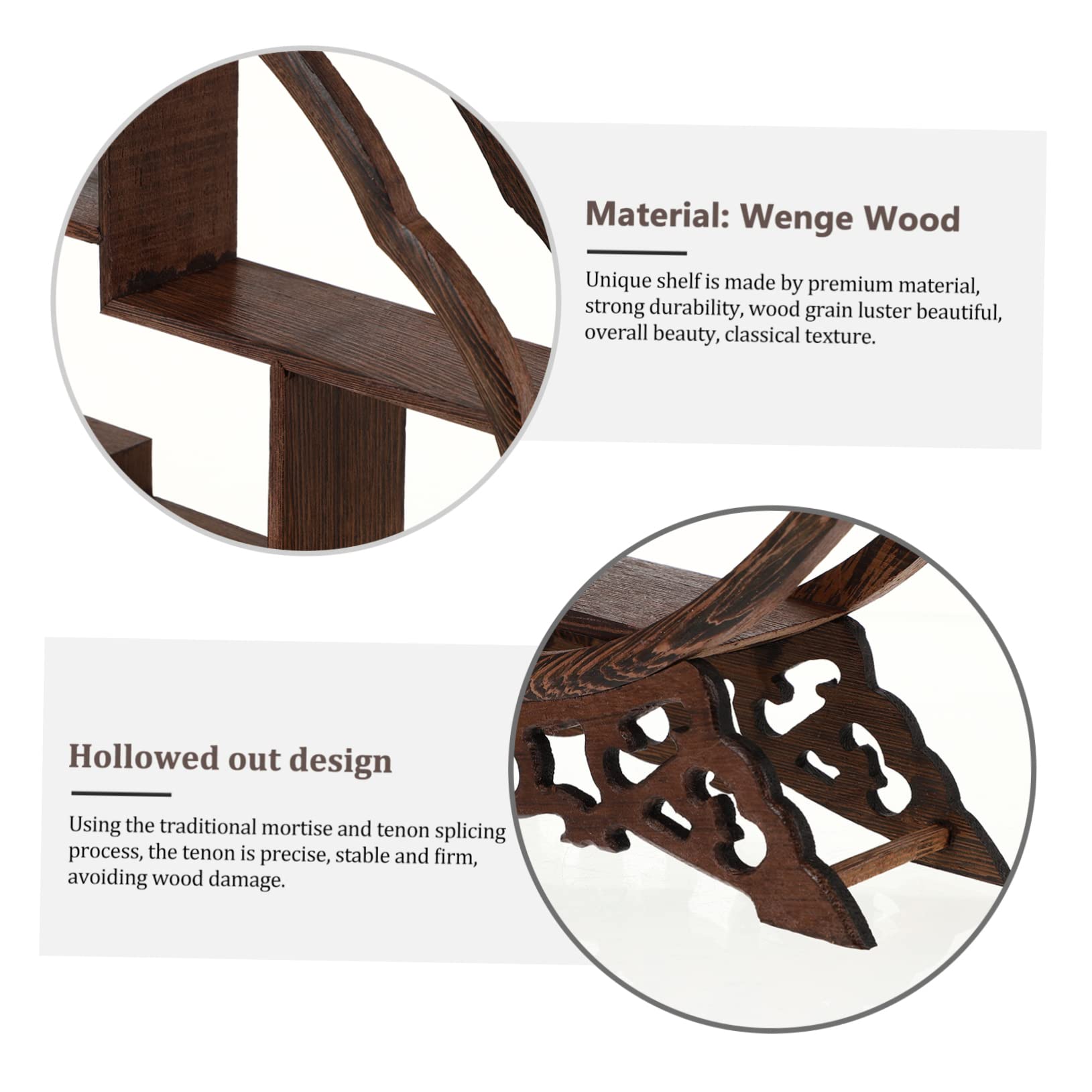 Amazon.co.jp: 1pc レトロ装飾卓上棚壁掛け棚デスクトップ棚ラウンド