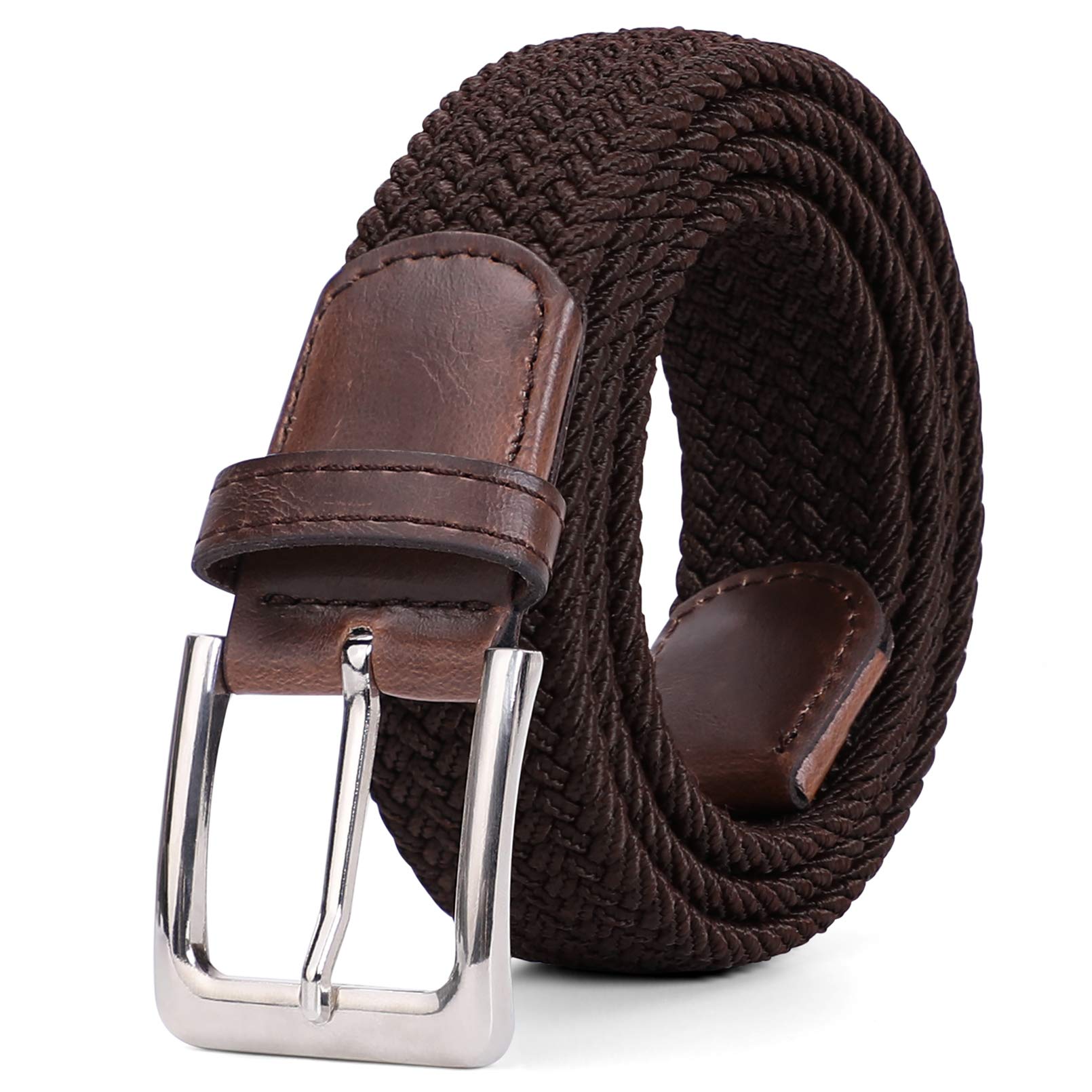 VONMELLI Cintura Elastica Uomo Intrecciata Cintura Uomo in Tessuto Cintura Elasticizzata Regolabile per Uomo e Donna Casual Cinture Da Uomo Vintage Cintura Da Golf per Jeans