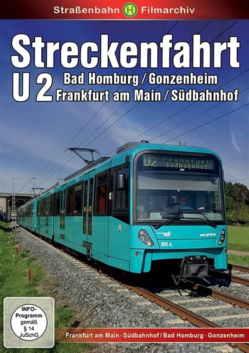 U 2 Frankfurt Streckenfahrt documental cabview tren alemán en DVD