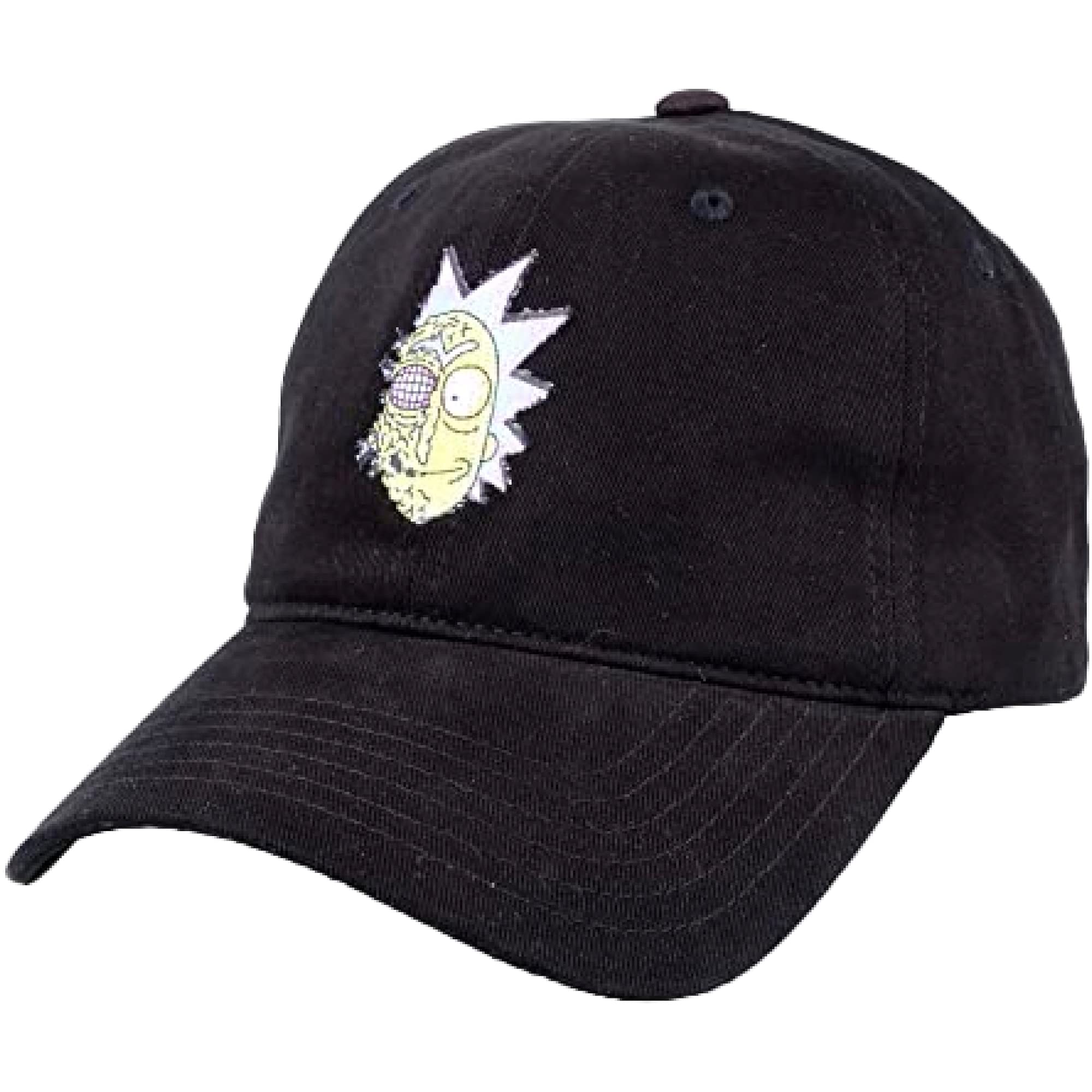 Concept One Unisex's Warner Bros Rick and Morty Dad Hat, Fly Design Cotton Adjustable Adult Baseball Cap with Curved Brim, Black, One Size (Pack of 6)