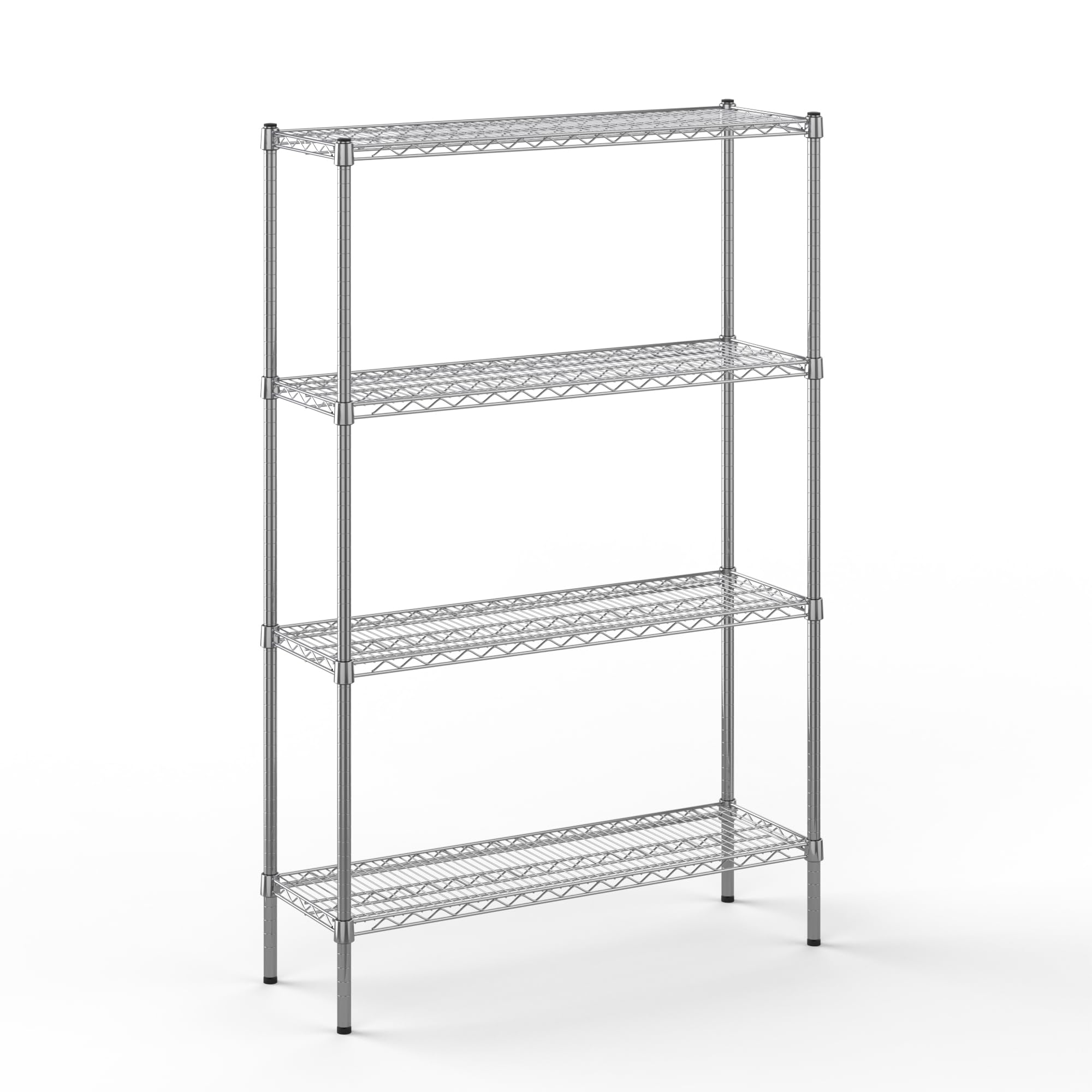 14" Deep x 42" Wide x 64" Height Wire Shelving Kit | 4-Tier | NSF Commercial Storage Rack Unit