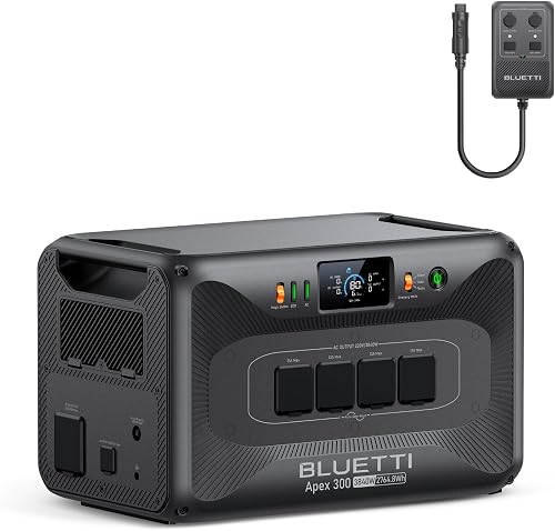 BLUETTI Solar Generator Apex 300 + Hub D1, 2764.8Wh/6000+…