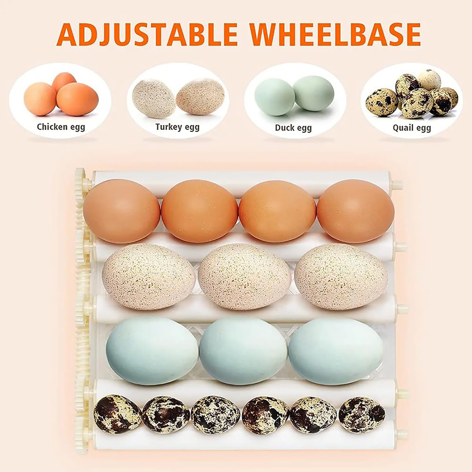 Incubadora de 9 huevos, Nacedora automática digital, Nacedora de pollos, aves de corral, Nacedora de huevos con control automático de temperatura, para pollo, pájaro, codorniz, pato
