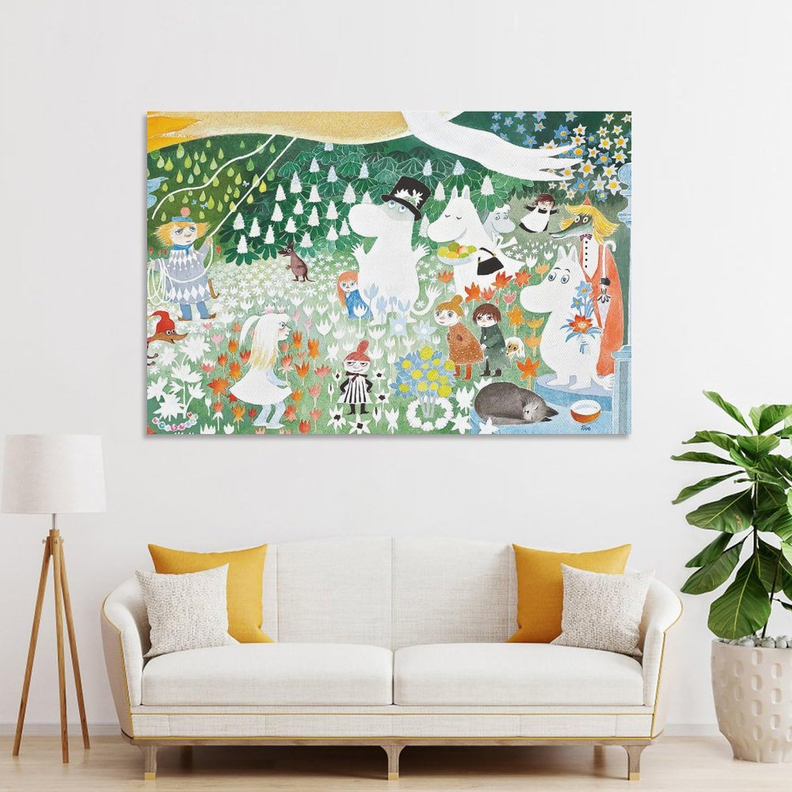 Amazon.co.jp: ムーミン Moomin 油絵 絵画 《デンジャラスジャー