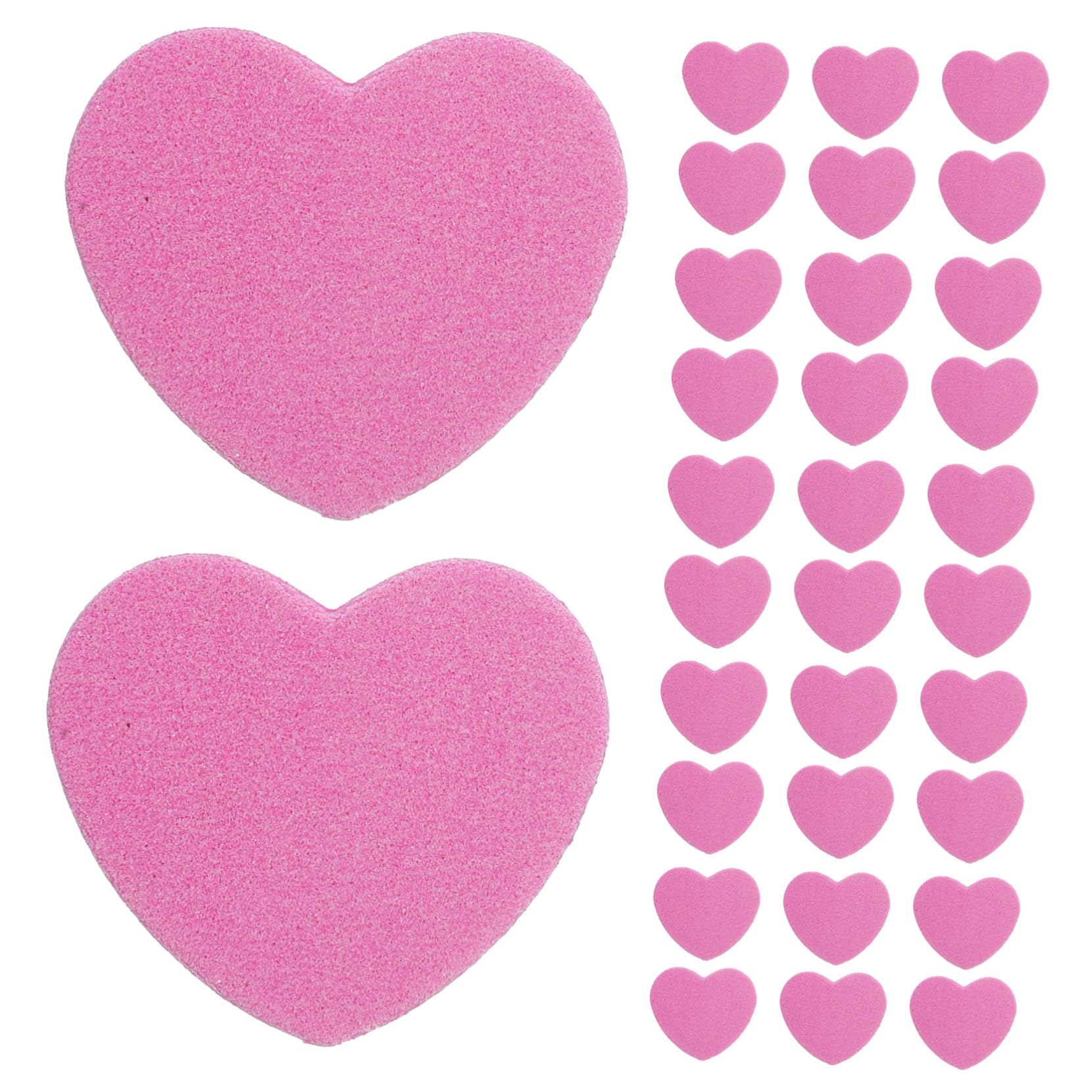 FRCOLOR 250 Piezas amor lima de uñas limas para uñas limas archivos de arte de bloque de lima de lima de de manicura lima de bloque de lijado esponja rosa