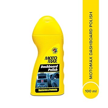 MOTOMAX Dashboard Polish 100 ml | Protects and Shines Interiors of Cars, Bike, Motorcycle | Instant Shine | Suitable for Fibre, Plastic Surfaces