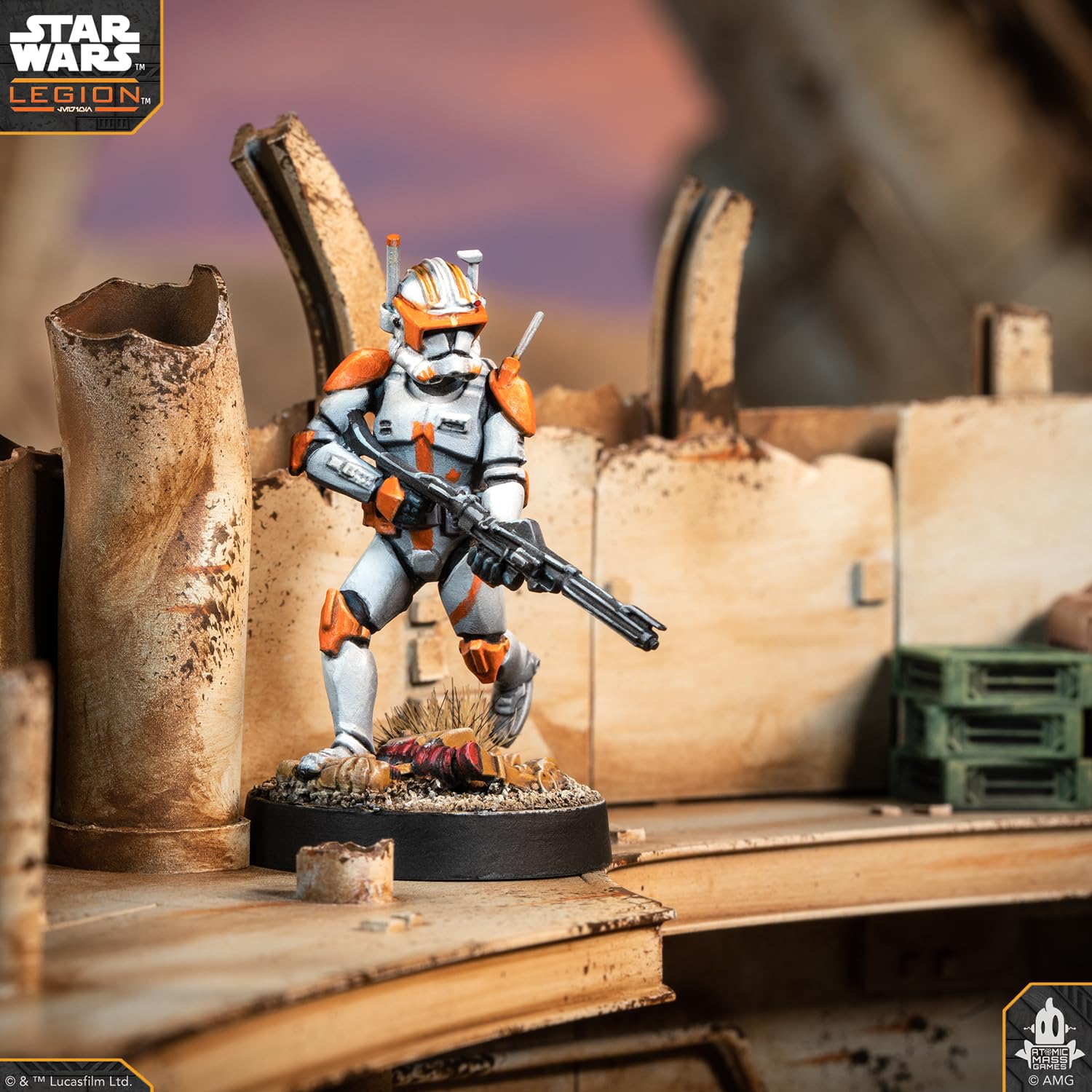 Star Wars: Legion Clone Commander Cody rozszerzenie dla 2 graczy od 14 lat 120-180 minut niemiecki wielojęzyczny