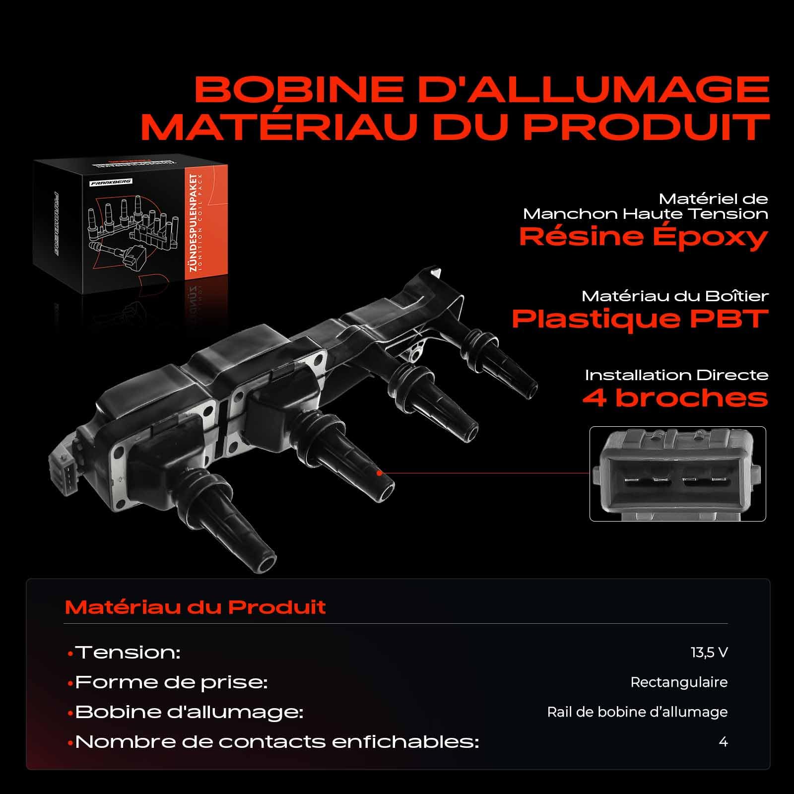 Frankberg Module d'allumage à bobine 597080