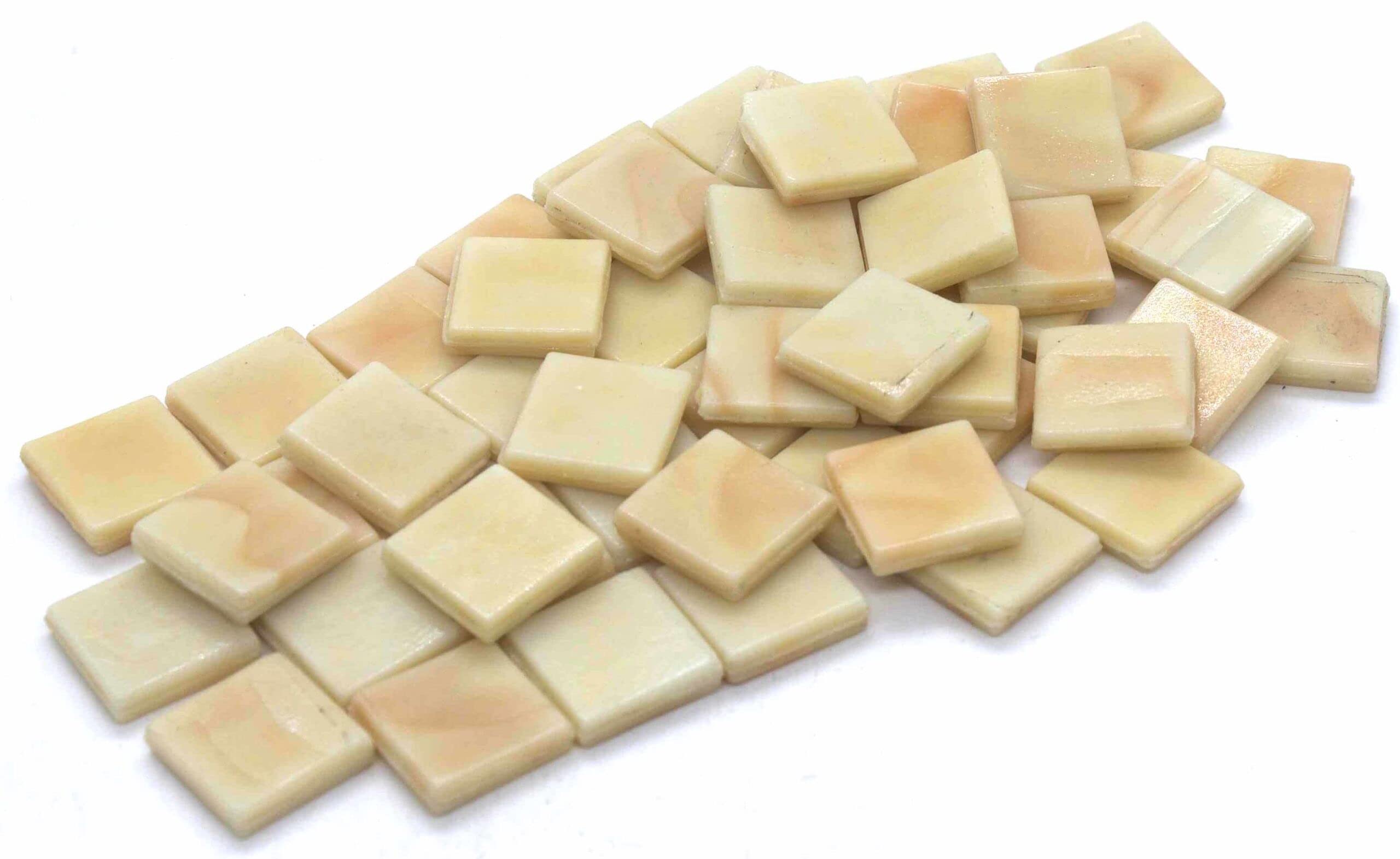 Sai Mosaic Art Cream HK158 Glass Mosaic 15x15mm tiles 100 gm pack-image-49