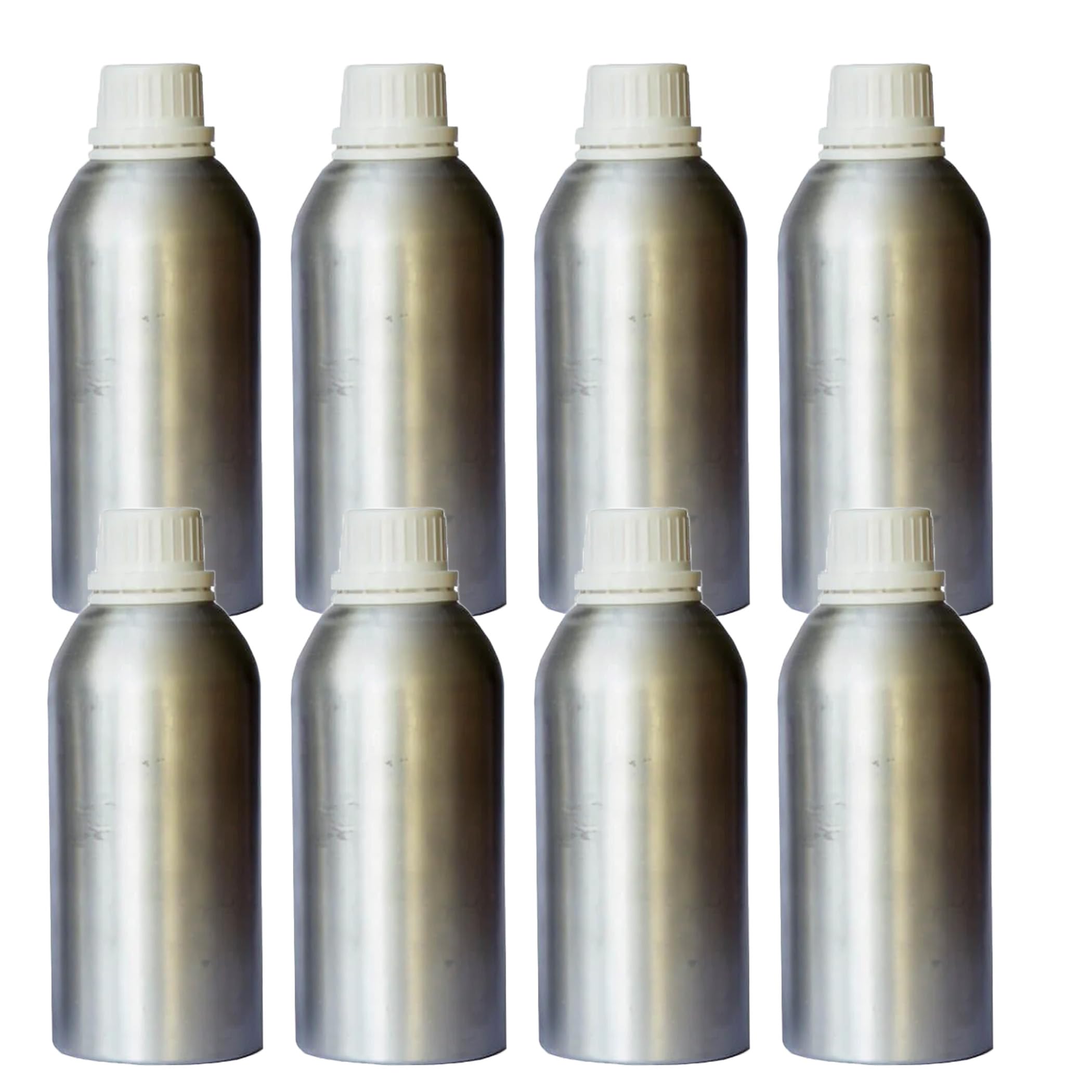 Zoka Aluminium Empty Bottle Multipurpose 500 ml with B Drop Nozzle & Cap with Seal, for Beauty, Essential Oils, Blends, Skin Care, Travel, Toners, Cosmetic & DIY (Pack Of 8)