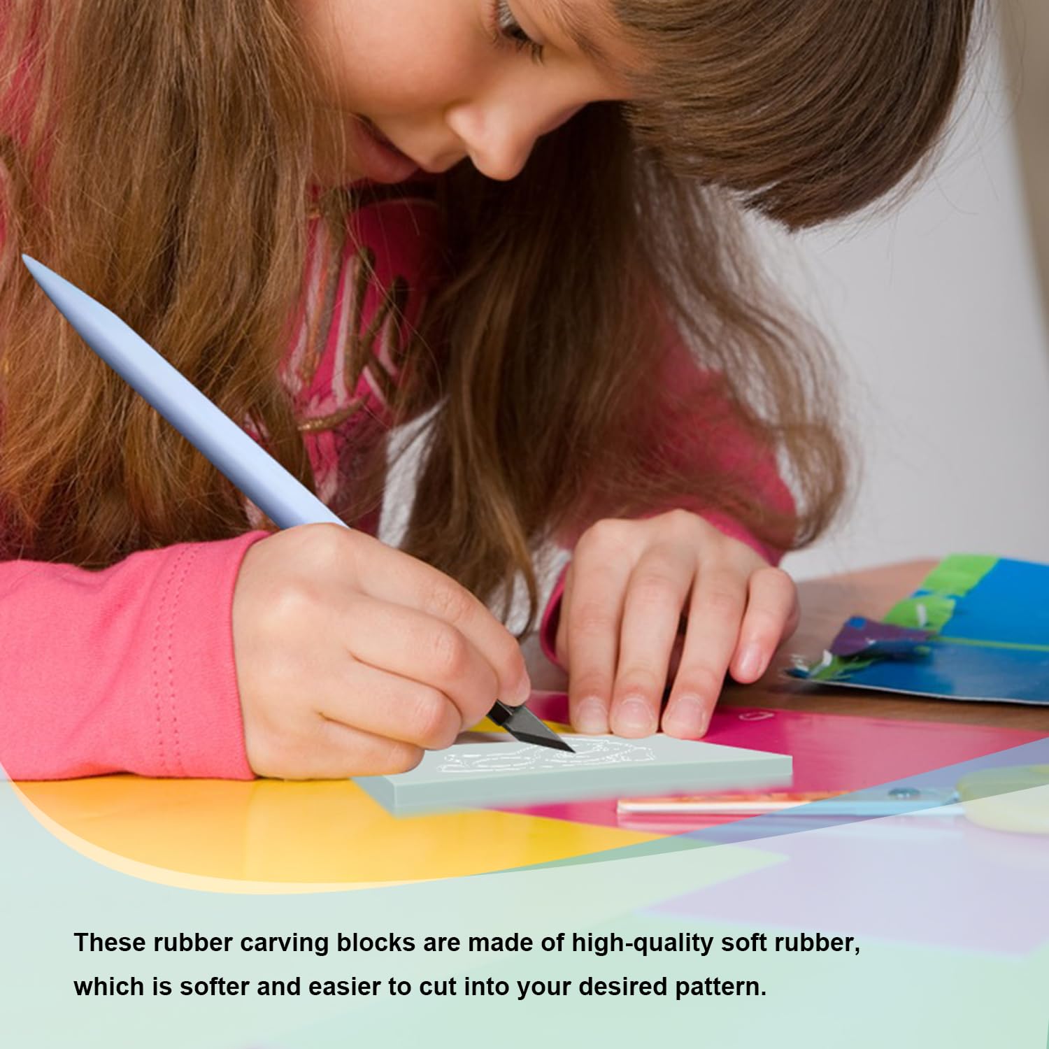 Material Manualidades Artistas Bloques De Linóleo Para Grabado -  Creatividad En Tus Manos Bloques Tallado Goma, image size:1500x1500