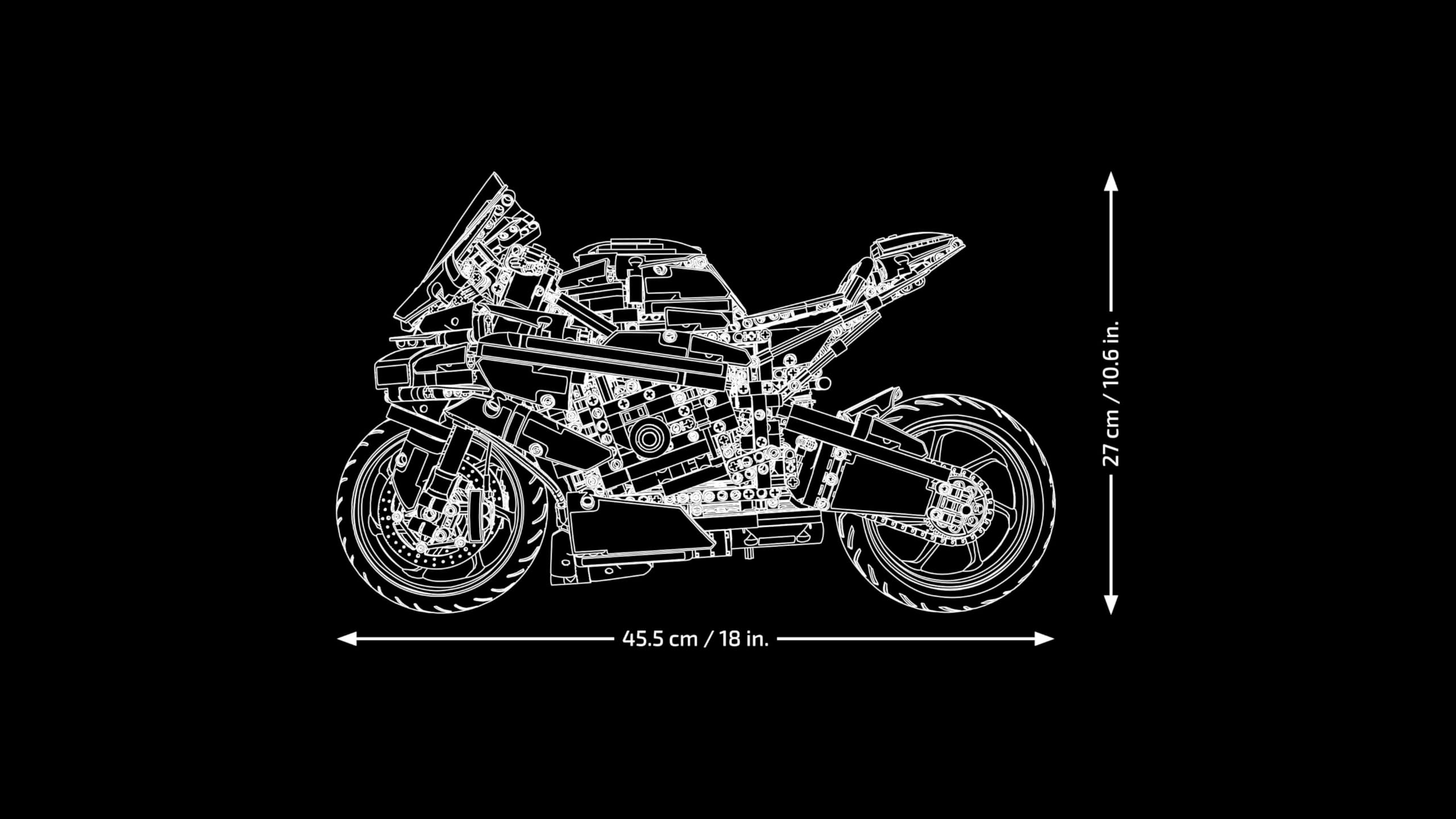 LEGO Technic BMW M 1000 RR, Moto da Costruire, Kit Modellismo per Adulti, Motocicletta da Collezione, Modellino Replica Superbike con Dettagli Originali, Idea Regalo per Uomo, Donna, Lui o Lei 42130