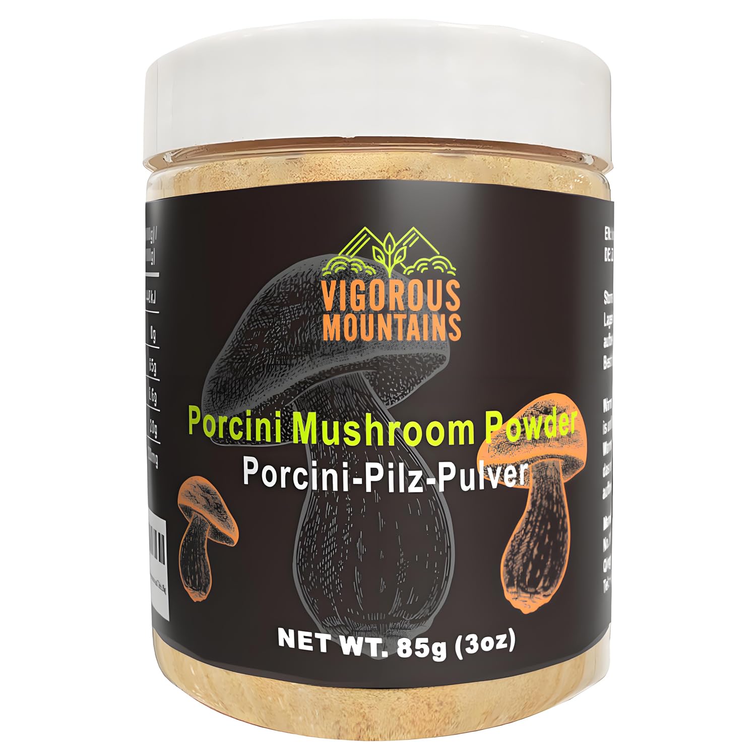 Trocken-Porzini-Pilz-Gewürzpuder für das Kochen, salzfreier Rinderbrühe-Pulver-Sauce. Verleiht allen Ihren Lieblingsgerichten sofort Geschmack und Tiefe, 85g | Salzfreie Rinderbrühe mit Pulversoße verleiht all Ihren Lieblingsgerichten sofortigen Geschmack und Tiefe
