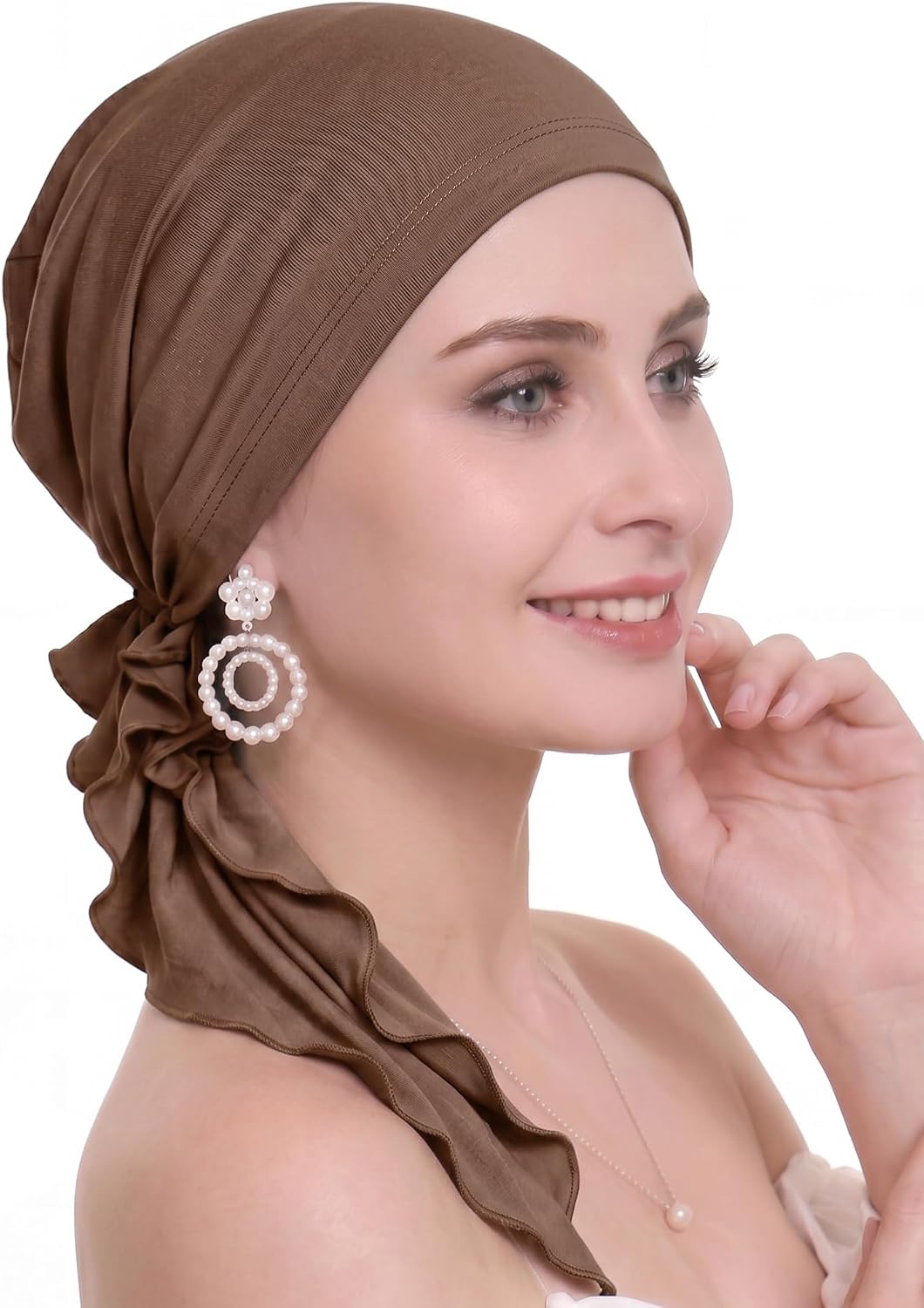 osvyo Chemo Headwear for Women Turban Headwear for Cancer Patients Headwrap Loss Cover Lightweight Head Covering Cap