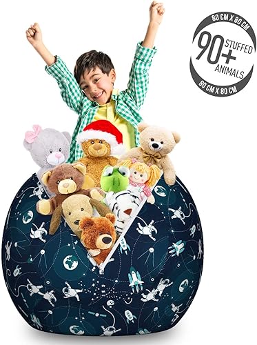 Miniatura 249 de Ambesonne Bolsa de juguetes de almacenamiento para perros, patrón con cachorros de raza pura, Bichon Pug Spitz Dachshund Poodle Shih Tzu, Rosa y