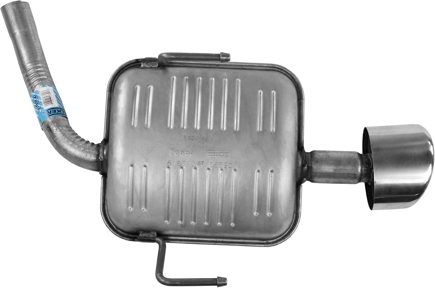 Walker 53892 Direct Fit Exhaust Resonator and Pipe Assembly 2" Inlet (ID) 5.875" Outlet (OD) for Buick Enclave