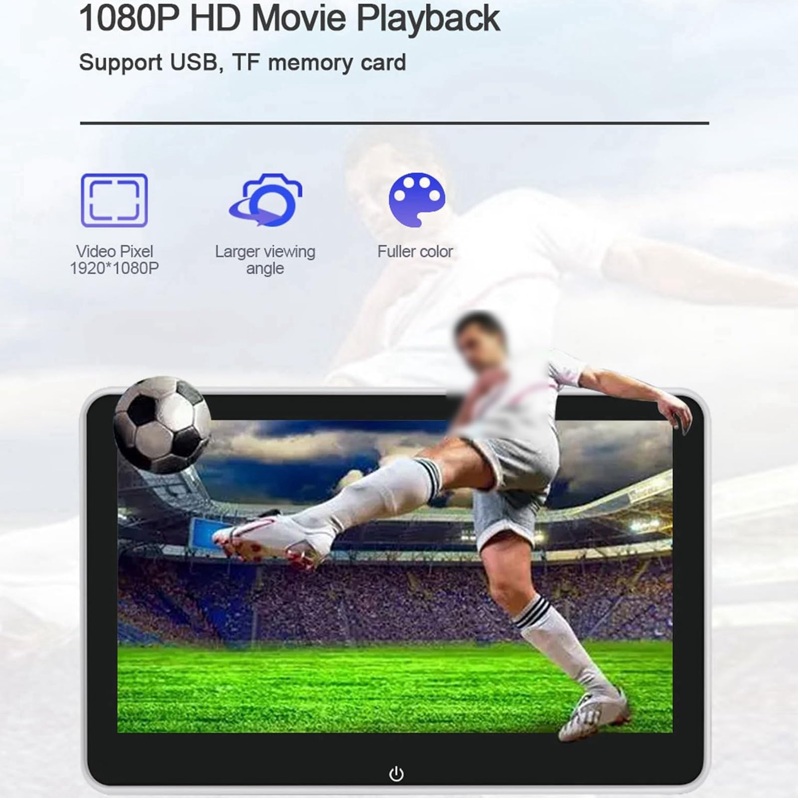 Lecteur D'appui-tête 8 Pouces - Lecteur MP5 À Écran Tactile 1080P | For la vidéo de divertissement de jeu, système de divertissement for siège arrière - Moniteur d'appui-tête de voiture