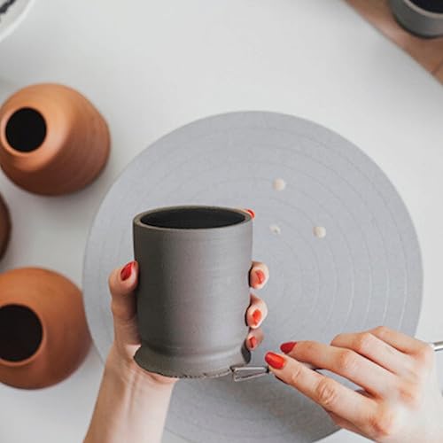 Miniatura 2 de Nara Arcilla de cerámica 1.10 libras, 1 color, 1 bloque (gris), arcilla para cerámica, arcilla de modelado natural Ideal para hacer cerámica,