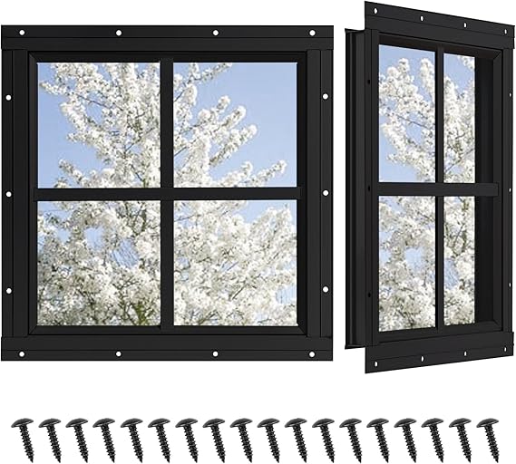 Shed Windows 2 Pack with Tempered Glass Shed Windows 2 Pack with Tempered Glass