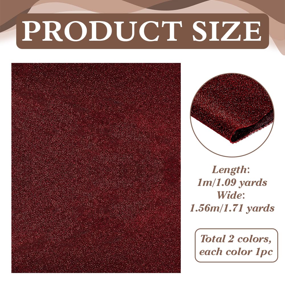 Tissu Pailleté 2 Couleurs Rouge Et Vert – Largeur 1.56m – Pour Costumes, Robes, Décoration Fêtes (Noël, Mariage) – Lot De 2 Mètres - 9
